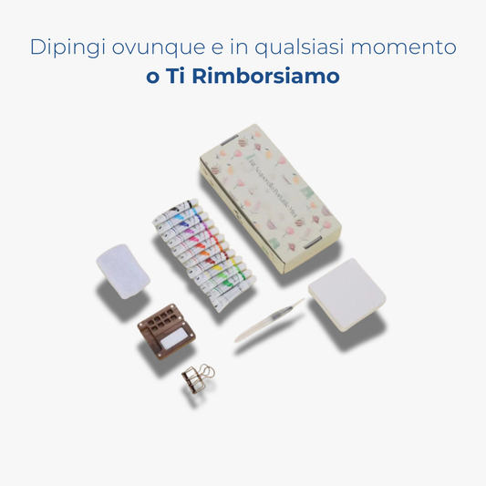 Kit Acquerello Portatile Mini – Crea ovunque la tua arte